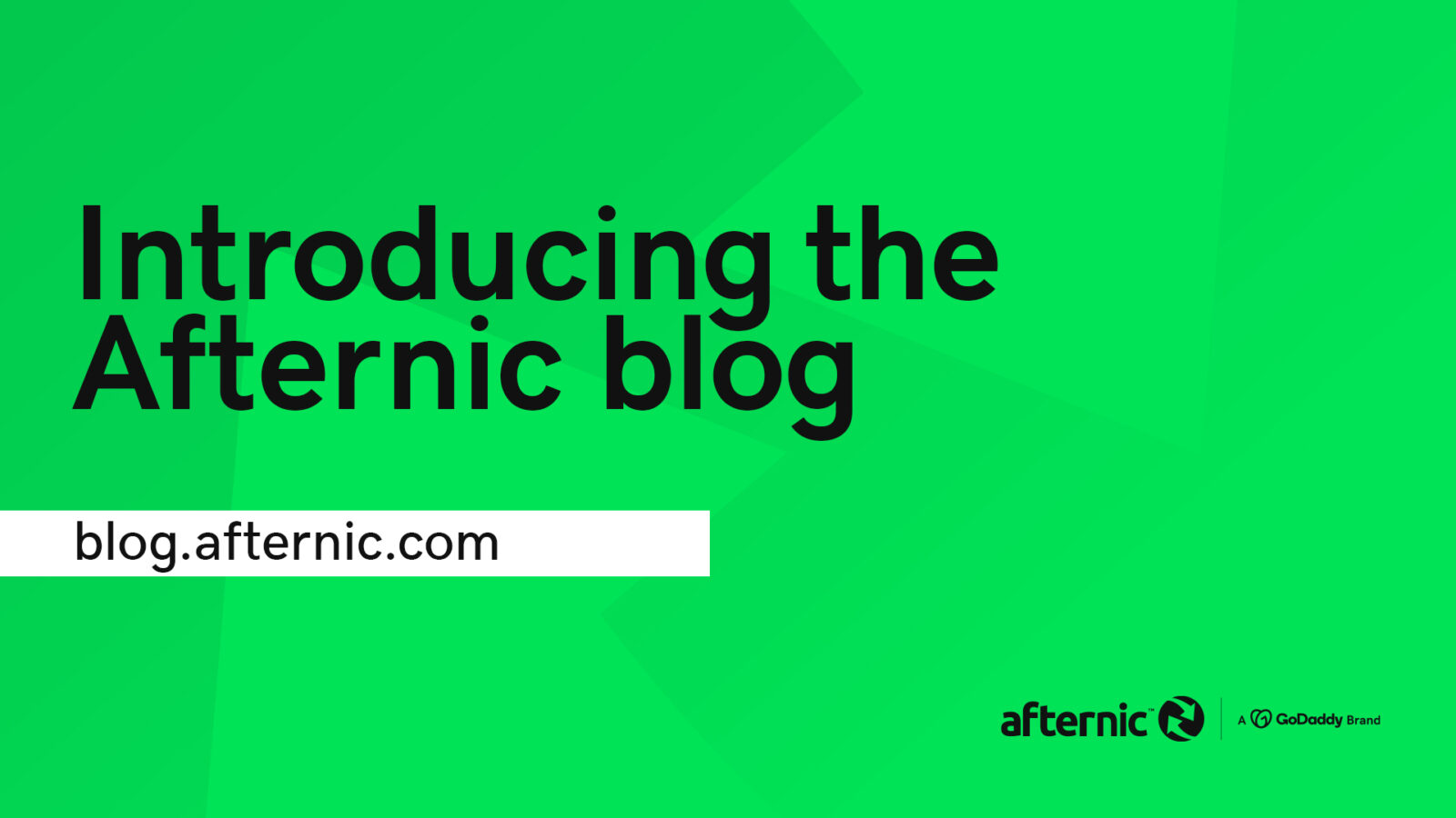 A header image introducing the Afternic blog