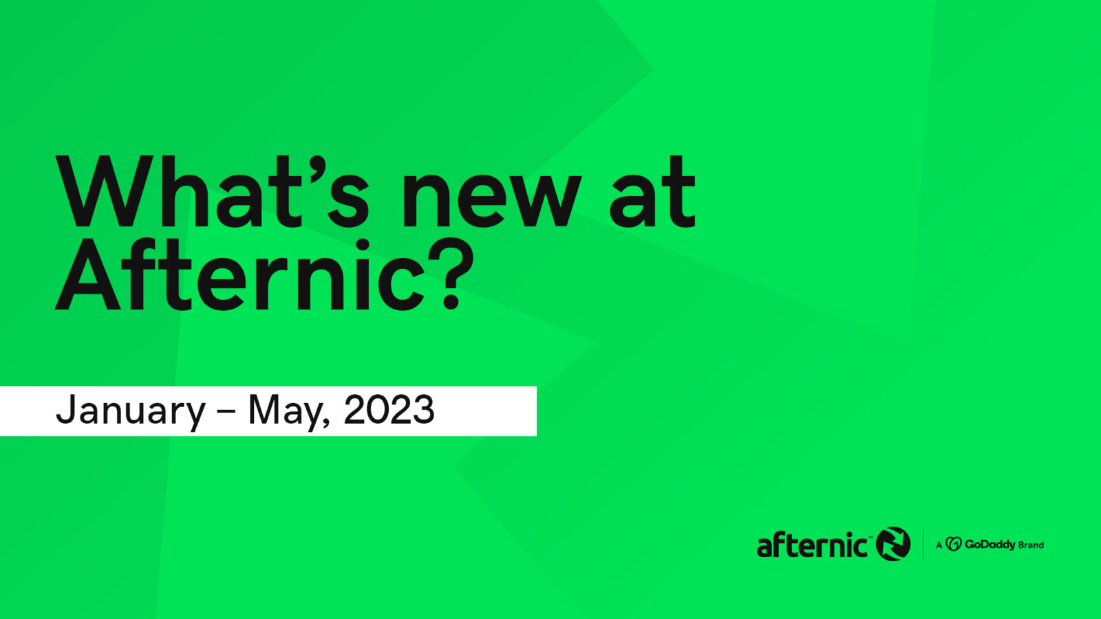 Exploring what's new at Afternic between January and May 2023