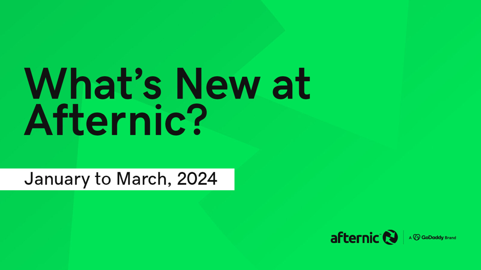 What's new at Afternic - January to March 2024