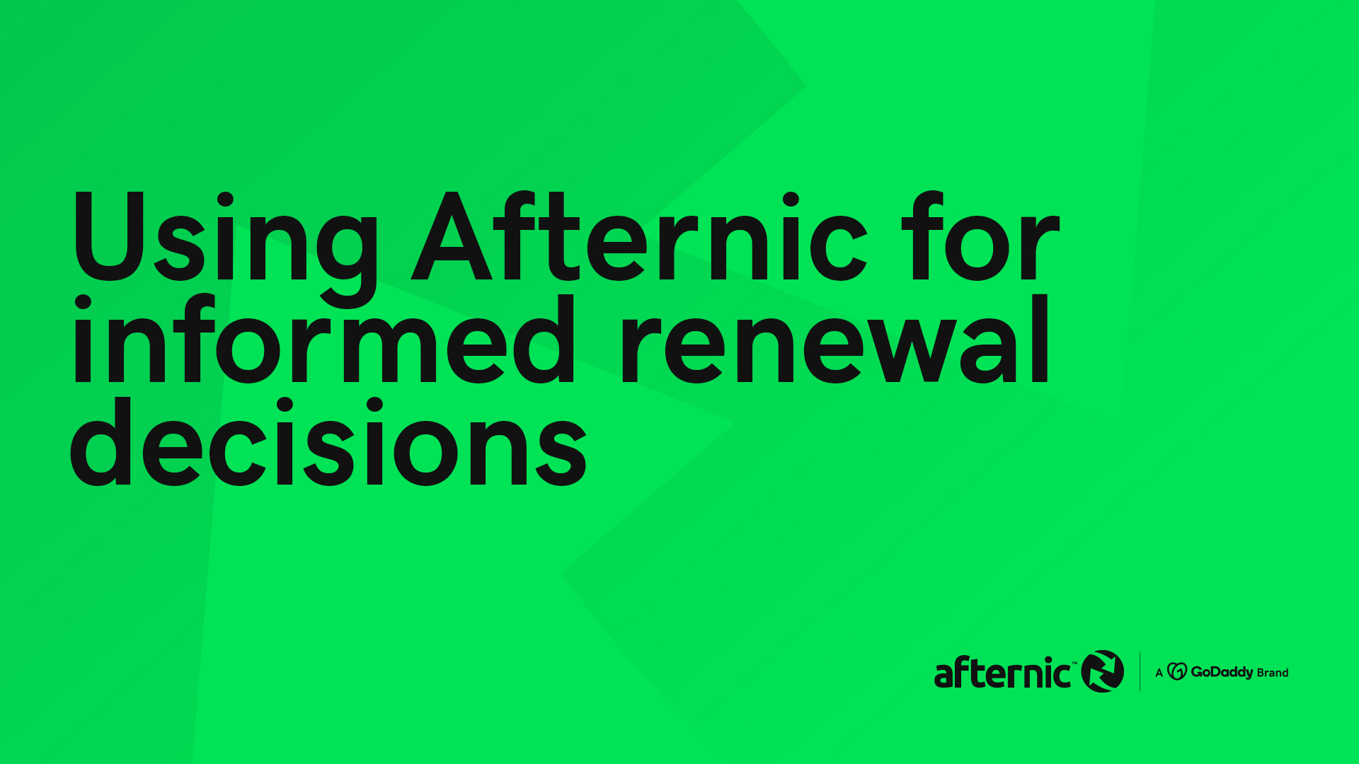 5 Ways to use Afternic to make informed renewal decisions