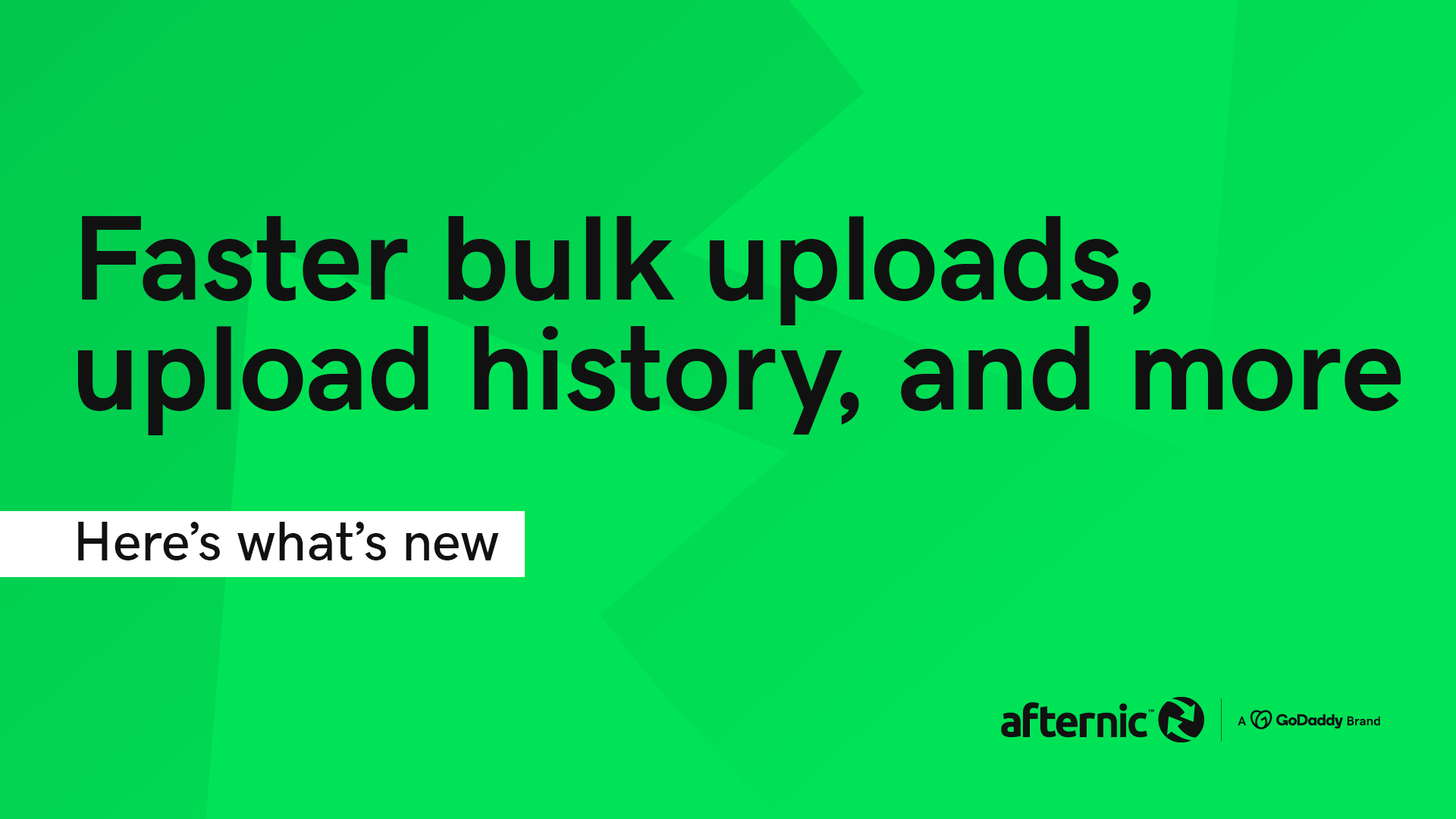 What S New Faster Bulk Uploads Bulk Camelcasing And Confirmations